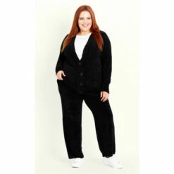 Evans Chenille Cardigan For Female -Cheap Evans Clothing Store unnamed file 1042