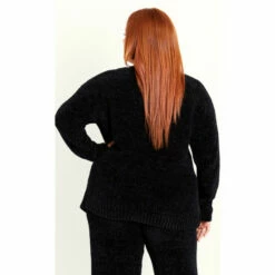 Evans Chenille Cardigan For Female -Cheap Evans Clothing Store unnamed file 1045