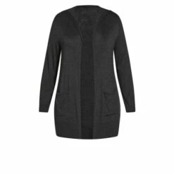 Evans Hooded Cardigan For Female -Cheap Evans Clothing Store unnamed file 1056