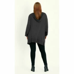 Evans Hooded Cardigan For Female -Cheap Evans Clothing Store unnamed file 1057