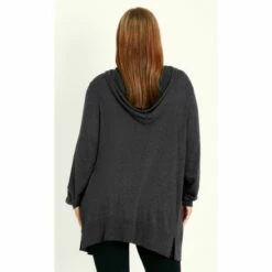 Evans Hooded Cardigan For Female -Cheap Evans Clothing Store unnamed file 1058