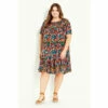 Evans Tropical Floral Dress For Female -Cheap Evans Clothing Store unnamed file 1106