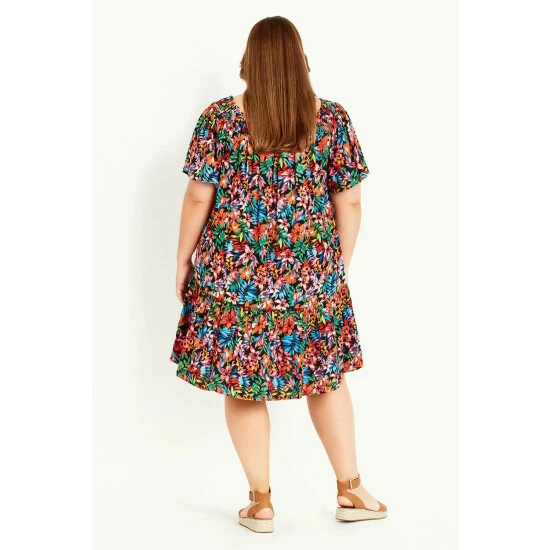 Evans Tropical Floral Dress For Female 4 Evans Tropical Floral Dress For Female - Image 2