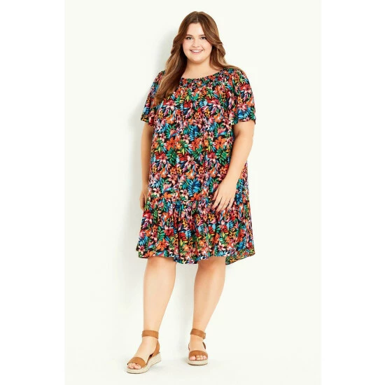 Evans Tropical Floral Dress For Female 6 Evans Tropical Floral Dress For Female - Image 4