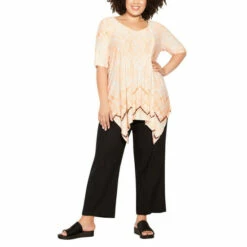 Evans Cyrus Pintuck Border Top For Female