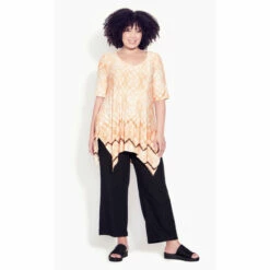 Evans Cyrus Pintuck Border Top For Female -Cheap Evans Clothing Store unnamed file 1129