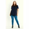 Evans Plain Shirred Yoke Top For Female -Cheap Evans Clothing Store unnamed file 1192