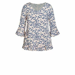 Evans Gem Ruffle Tunic Top For Female -Cheap Evans Clothing Store unnamed file 1198