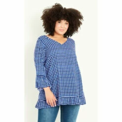 Evans Gem Ruffle Tunic Top For Female -Cheap Evans Clothing Store unnamed file 1201