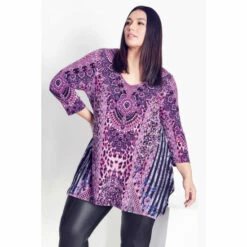 Evans Bettina Bling Tunic Top For Female -Cheap Evans Clothing Store unnamed file 1205