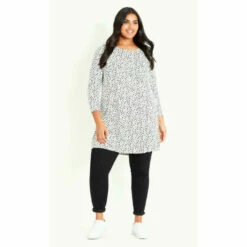 Evans Spot Gathered Tunic Top For Female 9 Evans Spot Gathered Tunic Top For Female -Cheap Evans Clothing Store unnamed file 1217