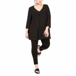 Evans Izzy Layer Plain Tunic Top For Female -Cheap Evans Clothing Store unnamed file 1224