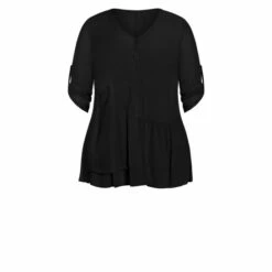 Evans Izzy Layer Plain Tunic Top For Female -Cheap Evans Clothing Store unnamed file 1226