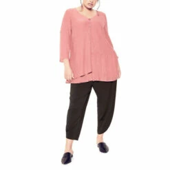 Evans Izzy Layer Plain Tunic Top For Female -Cheap Evans Clothing Store unnamed file 1229