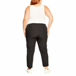 Evans Naples Tapered Trousers - Short For Female -Cheap Evans Clothing Store unnamed file 1246