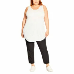 Evans Naples Tapered Trousers - Short For Female -Cheap Evans Clothing Store unnamed file 1249