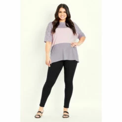 Evans Animal Colour Block Top For Female