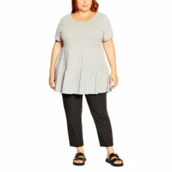 Evans Curve Fit Naples Tapered Trousers - Regular For Female -Cheap Evans Clothing Store unnamed file 1313