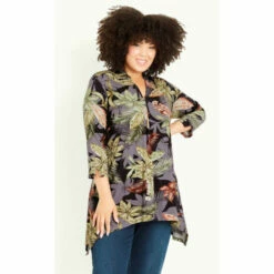 Evans Maria Print Tunic Top For Female