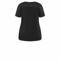 Evans Sparkle Yoke Top For Female -Cheap Evans Clothing Store unnamed file 1321