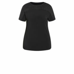 Evans Sparkle Yoke Top For Female -Cheap Evans Clothing Store unnamed file 1322