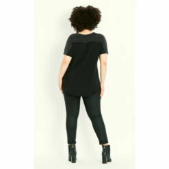 Evans Sparkle Yoke Top For Female -Cheap Evans Clothing Store unnamed file 1323