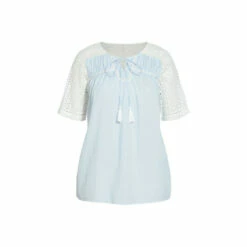 Evans Cutwork Stripe Top For Female -Cheap Evans Clothing Store unnamed file 1365