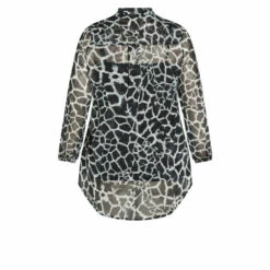 Evans Vienna Ruffle Print Shirt For Female 12 Evans Vienna Ruffle Print Shirt For Female -Cheap Evans Clothing Store unnamed file 1411