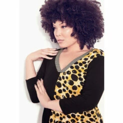 Evans Sienna Spliced Tunic Top For Female -Cheap Evans Clothing Store unnamed file 1437