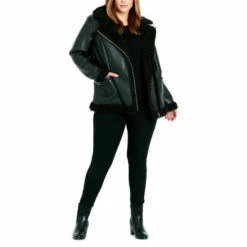 Evans Borg Biker Jacket For Female -Cheap Evans Clothing Store unnamed file 1501