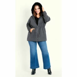 Evans Faux Fur Lightweight Coat For Female 12 Evans Faux Fur Lightweight Coat For Female -Cheap Evans Clothing Store unnamed file 1512