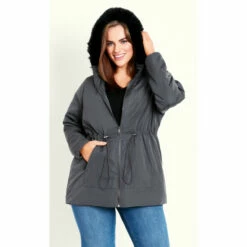 Evans Faux Fur Lightweight Coat For Female 14 Evans Faux Fur Lightweight Coat For Female -Cheap Evans Clothing Store unnamed file 1514