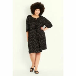Evans Dot Festival Dress For Female