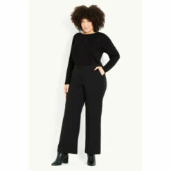 Evans Picasso Wide Leg Trousers - Long For Female