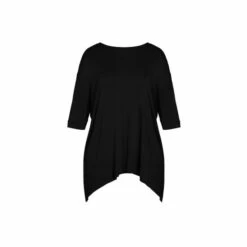 Evans Plain Hanky Hem Top For Female -Cheap Evans Clothing Store unnamed file 1631