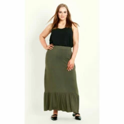 Evans Plain Jersey Skirt For Female