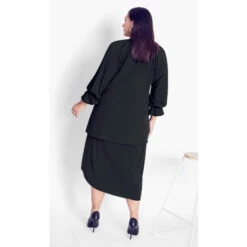 Evans Blouson Sleeve Tunic Top For Female -Cheap Evans Clothing Store unnamed file 1654