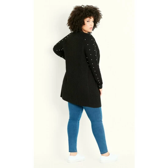 Evans Pearl Sleeve Cardigan For Female 6 Evans Pearl Sleeve Cardigan For Female - Image 4