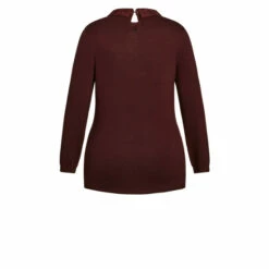 Evans Collared Jumper For Female -Cheap Evans Clothing Store unnamed file 1663