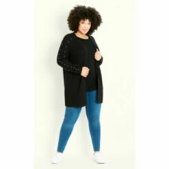 Evans Pearl Sleeve Cardigan For Female 14 Evans Pearl Sleeve Cardigan For Female -Cheap Evans Clothing Store unnamed file 167