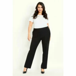 Evans Picasso Straight Leg Trousers For Female