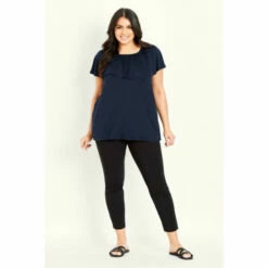 Evans Plain Overlay Top For Female