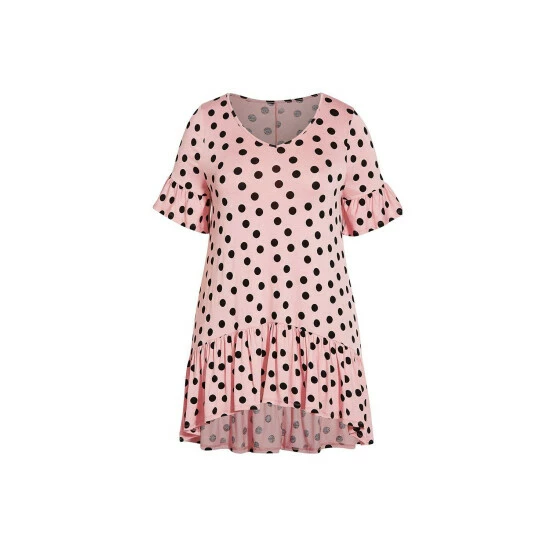 Evans Frill Hem Print Top For Female 5 Evans Frill Hem Print Top For Female - Image 3