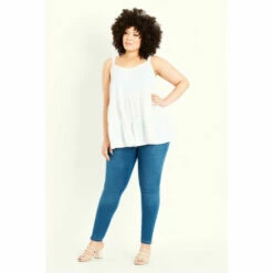 Evans Strappy Tiered Top For Female -Cheap Evans Clothing Store unnamed file 1728