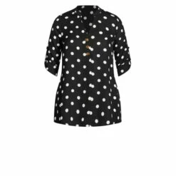 Evans Three Button Print Shirt For Female 11 Evans Three Button Print Shirt For Female -Cheap Evans Clothing Store unnamed file 1796