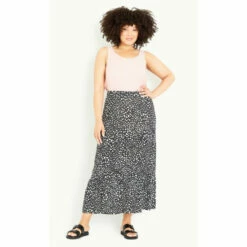Evans Tiered Print Skirt For Female