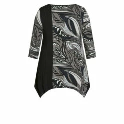 Evans Fauna Spliced Tunic Top For Female -Cheap Evans Clothing Store unnamed file 1845