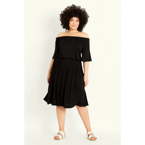 Evans Bardot Waist Dress For Female 6 Evans Bardot Waist Dress For Female - Image 4