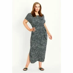 Evans Printed Maxi T-Shirt Dress For Female