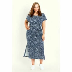 Evans Printed Maxi T-Shirt Dress For Female -Cheap Evans Clothing Store unnamed file 1917